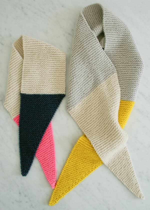 Color Tipped Scarf 3