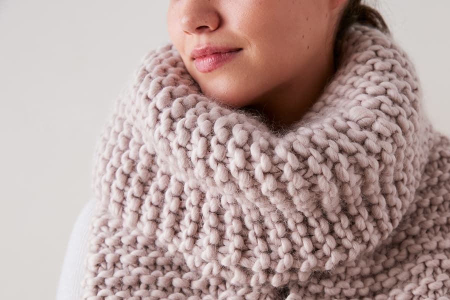 Giant Garter Scarf