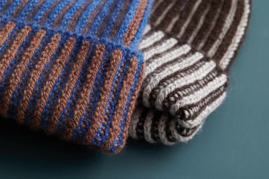 Two-Color Brioche Hat